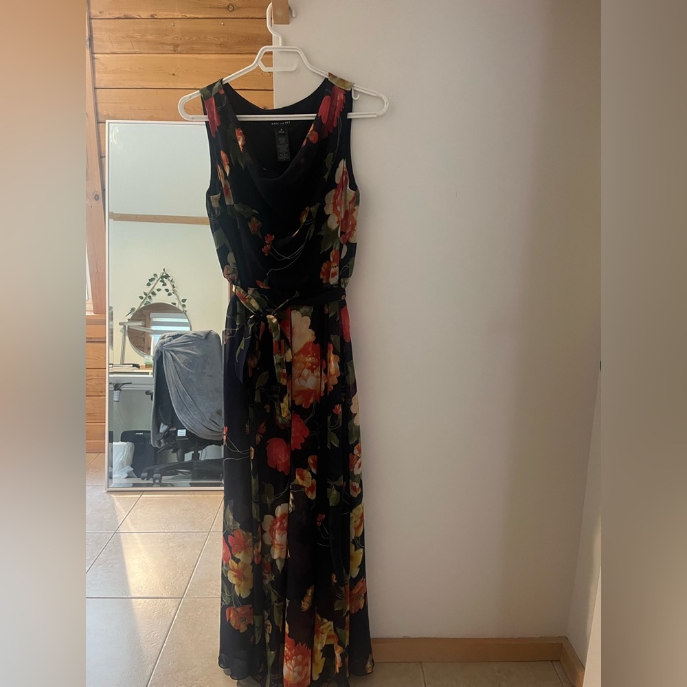 Chic Floral Print Maxi Dress